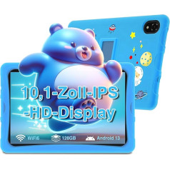 DOOGEE U10 Kid Kinder Tablet 10.1 Zoll, 9GB+128GB TF 1TB, Android 13 Tablet, 5MP+8MP, TÜV/WiFi-6/BT5.0/DRM L1, Tablet für Kinder, Kindersicherung, Tablet Kinder 5060mAh Akku, Blau