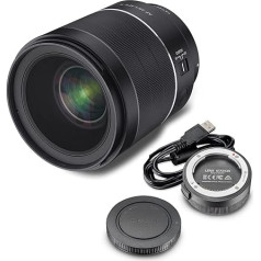 Samyang AF 35 mm F1.4 II FE priekš Sony E + Samyang objektīva stacija - automātiskās fokusēšanas pilna formāta un APS-C platleņķa objektīvs ar fiksētu fokusa attālumu bezspoguļa kamerām ar Sony E montāžu + dokstacija sistēmas atjaunināš