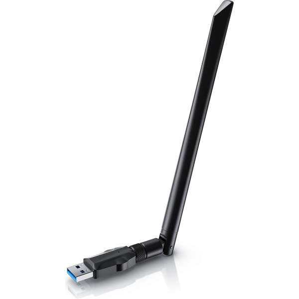 CSL - WLAN adapteris 1200 MBit/s - 2,4 GHz + 5 GHz - Dual Band - 5 dBi ārējā antena - Mini WiFi karte 1200 Mb/s - Bezvadu LAN - USB 3.2 Gen.1 tīkla dators - Paredzēts datoriem - arī Windows