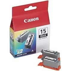 Canon melnās tintes tvertnes kasetne BCI 15 BCI15 portatīvajam krāsu burbuļsprauslas printerim i70 i80 i90 (dubultie iepakojumi) BCI15BK BCI 15BK BCI 15BK