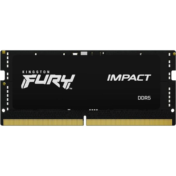 Kingston FURY Impact KF548S38IB-32 32GB 4800MT/s DDR5 CL38 SODIMM spēļu atmiņa klēpjdatoriem, viens modulis