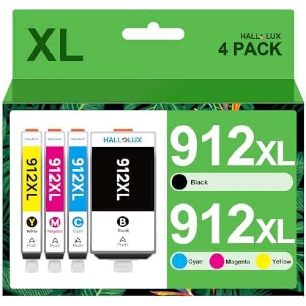 HALLOLUX 912XL suderinama su HP 912 spausdintuvo kasetėmis 912 XL Multipack, skirta 