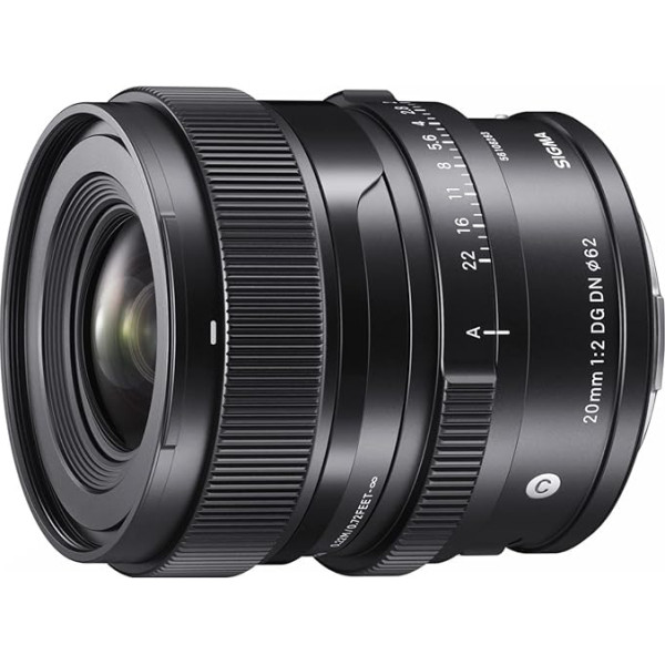 Sigma 20 mm F2 DG DN mūsdienu objektīvs Sony E objektīva bajonetam