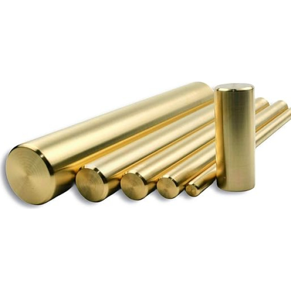 Brass Rod, Brass Round Bar, Copper Alloy CW614N, 22 x 250 mm