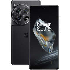 OnePlus 12 5G 12GB RAM 256GB bez SIM kartes viedtālrunis ar Hasselblad kameru 4. paaudzes viedtālruņiem - zīdaini melns