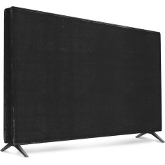 kwmobile 32 Inch TV Case - TV Screen Protector Cover - TV Screen Dust Cover - Black