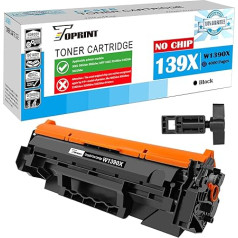 TOPRINT [bez mikroshēmas, ar rīkiem] 139X W1390X (139A W1390A) melna saderīga tonera kasetne H P Laserjet Pro 3002 3002dn 3002dw, 3102 3102fdw 3102fdn 3101 3101fdw printerim