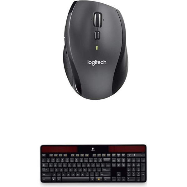 Logitech Marathon M705 bezvadu pele + bezvadu saules klaviatūra K750