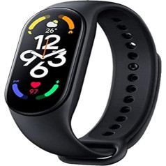 Smart Band 7 aktivitātes aproce, AMOLED displejs, 180 mAh, 12 treniņu režīmi, ūdensizturīga, 5 ATM, frekvences uzraudzība, lietotne Mi Fit