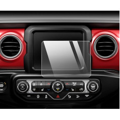 YEE PIN 8,4 collu ekrāna aizsargplēve saderīga ar Jeep Wrangler JL 2018-2023 / Wrangler 4xe 2021-2023 ekrāna aizsargplēve navigācijas aizsargplēve GPS navigācijas plēve 9H rūdīta Wrangler aizsardzība pret skrāpējumiem izturīga