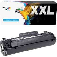 MYOFFICE Q2612A 12A tonerio kasetė, skirta HP Laserjet 1012 1015 1018 1020 3015 3050 M1319 MFP juodos spalvos suderinamam spausdintuvui 2000 puslapių, 1 pakuotė