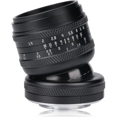 AstrHori 50 mm F1.4 objektīvs ar lielu apertūras atvērumu Pilna kadra manuālais 2-in-1 slīpais objektīvs, kas saderīgs ar Leica/Panasonic/Sigma L-Mount bezspoguļa kamerām FP,S5,S1,S1R,S1H,SL,TL,TL2 u.c.