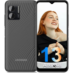 DOOGEE N50 Android 13 viedtālrunis bez līguma, 15 GB + 128 GB atmiņa/1 TB paplašināma, 6,5