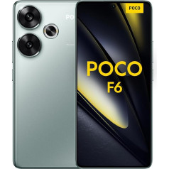 Poco F6 viedtālrunis, 8+256GB, 120Hz, 6,67'' Flow AMOLED, 50MP OIS kamera, 5000mAh, 90W TurboCharge, Dual-SIM, zaļš