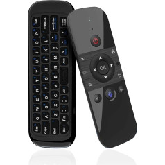 Leyf M8 Air Keyboard Mouse Controller, tastatūra ar 6 asu žiroskopu Android TV Box, Smart TV, PC, klēpjdatoram - Windows/Android/Mac OS/Linux sistēmām