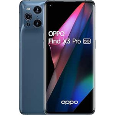 Oppo Find X3 Pro - Mobilais tālrunis 5G, 12 Go RAM + 256 Go, Ekrāns AMOLED 10 Bits 120Hz 6,7