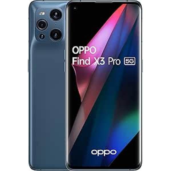 Oppo Find X3 Pro - Mobilais tālrunis 5G, 12 Go RAM + 256 Go, Ekrāns AMOLED 10 Bits 120Hz 6,7