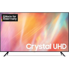 Samsung Crystal UHD 4K televizors AU7199 50 collas (GU50AU7199UXZG, vācu modelis), HDR, Q-Symphony, bezrāmju dizains, Smart TV [2021]