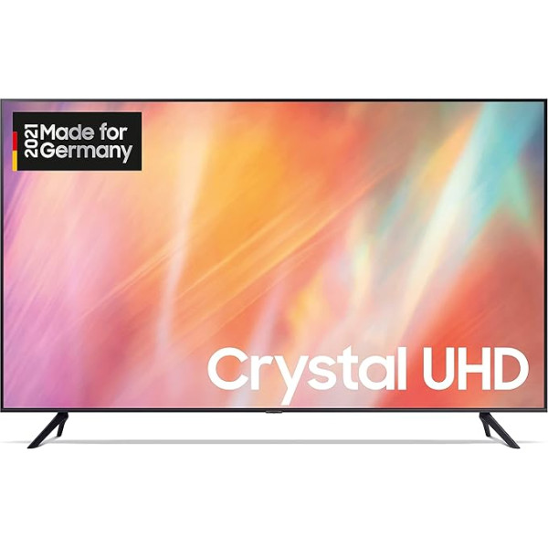 Samsung Crystal UHD 4K televizors AU7199 50 collas (GU50AU7199UXZG, vācu modelis), HDR, Q-Symphony, bezrāmju dizains, Smart TV [2021]