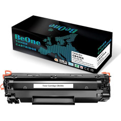 BeOne 1 x 36A CB436A tonera kasetne, kas saderīga ar HP Laserjet P1505 P1505N P1506 M1120 MFP M1120N M1520 M1522 MFP M1522N M1522N M1522NF printeri (1 melna)