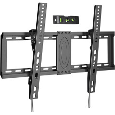 suptek MT5082 TV Wall Mount Tilting for Most 37 to 82 Inch TVs up to 60 kg, TV Mount with Max VESA 600 x 400 mm Includes Magnetic Spirit Level