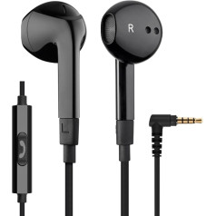 LUDOS Ferox In-Ear austiņas ar kabeli un mikrofonu, In-Ear austiņas, 3,5 mm Jack Plug austiņas, bagātīgas basa austiņas, austiņas iPhone, iPad, Huawei, Samsung