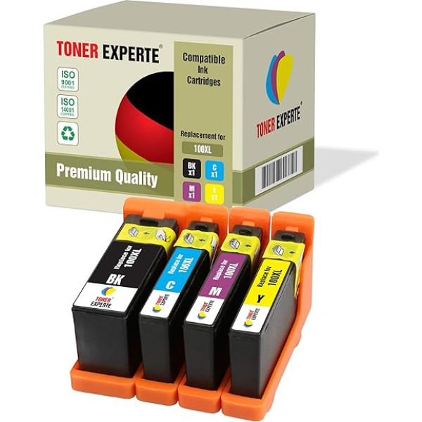 TONER EXPERTE 4 XL 100XL 100 XL printeru kasetnes, kas saderīgas ar Lexmark S300 S305 S402 S402 S405 S505 S602 S605 S608 S815 S816 Pro 202 205 208 209 705 805 9 01 905 (melna, ciāna, dzeltena, purpursarkana)