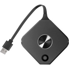 QuattroPod Mini 2K bezvadu daudzfunkcionālā displeja sistēma viedtālruņiem (lietotne/AirPlay) un datoriem/laptopa datoriem (dongle) - 2K dongle (HDMI) bez uztvērēja, mini raidītājs, EZ-QPT02