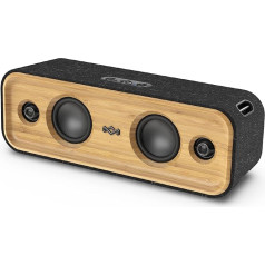 Marley House of Get Together 2 Bluetooth skaļruņi, pārnēsājams Bluetooth skaļrunis ar 40 W jaudu, Bluetooth 5.0, 30 m diapazonu un 20 stundu atskaņošanas laiku, Bluetooth skaļrunis izgatavots no ilgtspējīgiem materiāliem