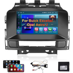 Hodozzy Android automobilinis radijas Opel Astra J/Buick Excelle Con Carplay Android Car, 7 colių automobilinis radijas su ekranu su navigacija WiFi automobilinis radijas Bluetooth/USB/WiFi/RDS/FM+Canbus