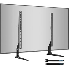 BONTEC Universal TV Standfüße für LCD LED 22-65 Zoll Fernseher Tisch Beine Füße Höhenverstellbar bis zu 50KG, Max.VESA 800x400mm