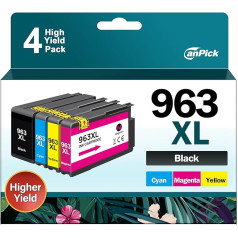 963XL Multipack Patronen Ersatz für HP 963 Druckerpatronen XL für HP 963XL für HP OfficeJet Pro 9010 9012 9013 9014 9015 9016 9018 9019 9020 9022 9023 9025 9026 9028(Schwarz Magenta Cyan Gelb)