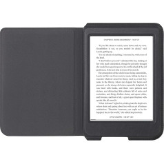 Kobo Nia SleepCover - Black | Sleep/Wake Technology | All-Round Protection | Soft Faux Leather | Compatible with Kobo Nia eReader