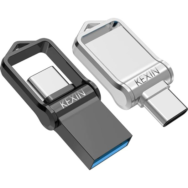 KEXIN 128GB USB C Stick 2 Pack USB C Memory Stick OTG