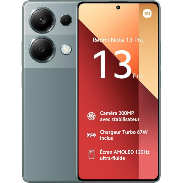 Xiaomi Redmi Note 13 Pro 4G 512GB/12GB Dual SIM Meža zaļš