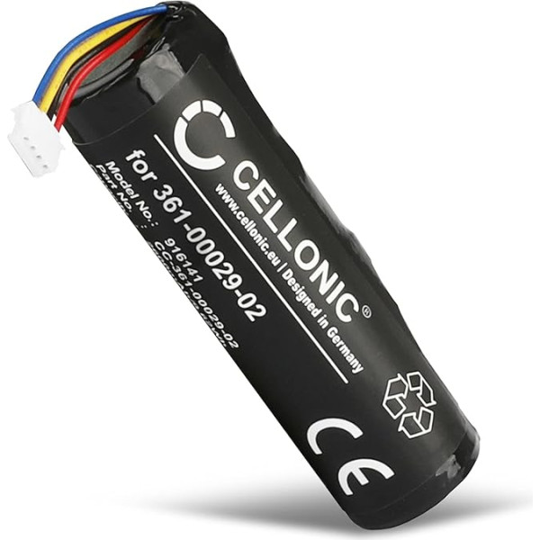 CELLONIC® kvalitatīva baterija, kas saderīga ar Garmin Alpha 100, DC50, T5 GPS, TT10, TT15, 361-00029-02 010-10806-30 010-11828-03 2600 mAh rezerves baterija