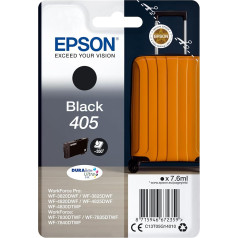 Epson oriģinālās 405 tintes korpuss vienā iepakojumā melns standarta WF-3820DWF WF-3825DWF WF-4820DWF WF-4825DWF WF-4830DTWF WF-4830DTWF WF-7830DTWF WF-7835DTWF WF-7840DTWF DURABrite Ultra tinte, ReadyPrint Flex tintes tarifi