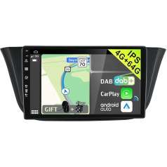 YUNTX [DAB-4G+64G] Android 12 auto radio Fiat Iveco Daily VI (2014-2021)-[Integrēts DAB+/CarPlay/Android Auto/DSP/GPS]-9 collu IPS 2.5D skārienekrāns MIC+kamera USB/MirrorLink/Bluetooth 5.0