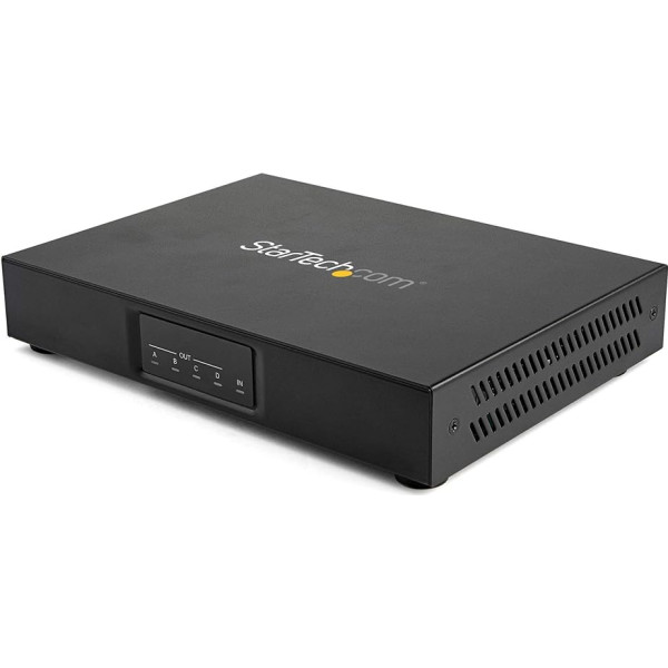StarTech.com ST124HDVW Контроллер видеостены (2x2, 4K 60Hz, HDMI 2.0, EDID, 1 in 4 Out Video Wall Distributor, RS-232 Control)