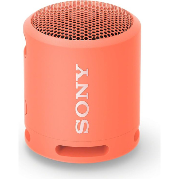 Sony SRS-XB13 Bluetooth skaļrunis, kompakts, izturīgs, ūdensizturīgs, ar īpaši zemiem basiem, 16 h akumulatora darbības laiks - rozā krāsā