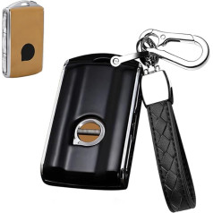 HIBEYO Smart Key Case Fits Volvo ABS automašīnu atslēgu futrālis aizsargvāciņš Volvo S80 S90 XC40 XC40 V90 V90 V70 C30 (Keyless Go Only) atslēgu kastītei, tālvadības pults, melns