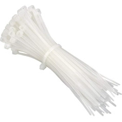 100 Pack Cable Ties Wire Zip Ties Strong Nylon Plastic Durable 300mm Clear