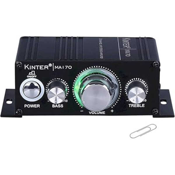 Kinter MA170 Audio-Lautsprecher Stereo-Verstärker rot