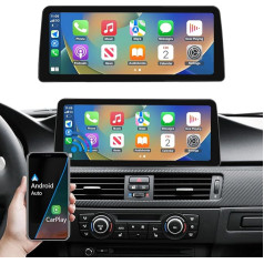 Road Top 12,3 Zoll Autoradio Drahtloses Carplay Android Auto Touchscreen für BMW 3er E90/E91/E92/E93 2008-2013 Jahr mit CIC System, Auto Multimedia Radio Receiver, Unterstützung Mirrorlink