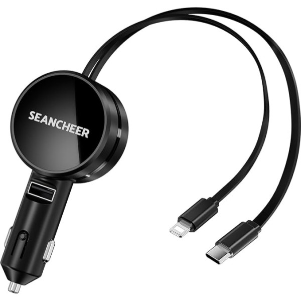 SEANCHEER Retractable Car Charger