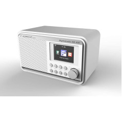 Albrecht DR490 Hybrid Radio with Colour Display, 27491, DAB/Internet/FM Reception, Radio Control via Smartphone App, Colour: White