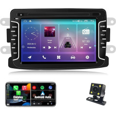 OVRICH Android auto radio priekš Renault Dacia Duster Sandero Logan Dokker Capture Lodgy Symbol Radio Radio Stereo Multimediji 7 Inču atbalsts Wireless Carplay Android Auto Bluetooth SWC GPS FM 4G WiFi