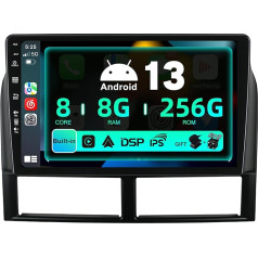 SXAUTO ¦8G+256G ¦ Android 12 IPS auto radio Jeep Grand Cherokee WJ (1998-2004) - Iebūvēts Carplay/Android Car/DSP - LED kamera + MIC - DAB stūres vadības stūres vadība Fast Boot 360-CAM WiFi - 2 DIN 9