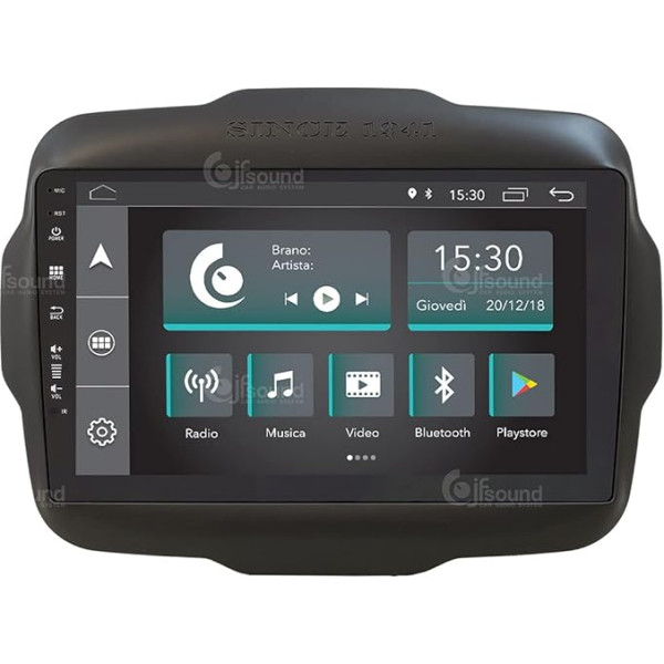 Personalizēts auto radio Jeep Renegade Android GPS Bluetooth Bluetooth WiFi USB DAB+ skārienjūtīgais ekrāns 9 collu 4Core Carplay Android automašīnai