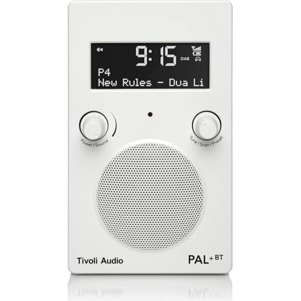 Tivoli Audio PAL+BT portatīvais Bluetooth FM/DAB+ radio (balts)